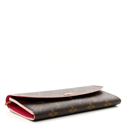 Louis Vuitton Monogram Bloom Flower Emilie Wallet Fuchsia 4 of 8