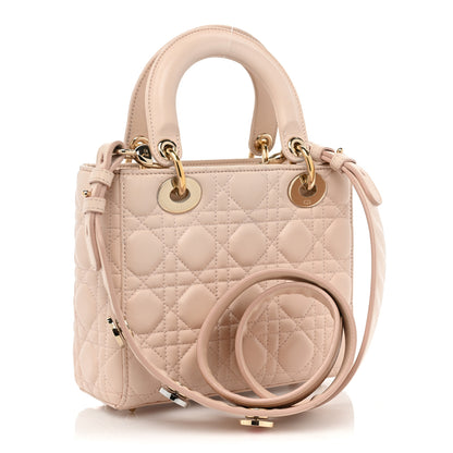 Christian Dior Lambskin Cannage Small Lucky Badges My Lady Dior Pink 3 of 14