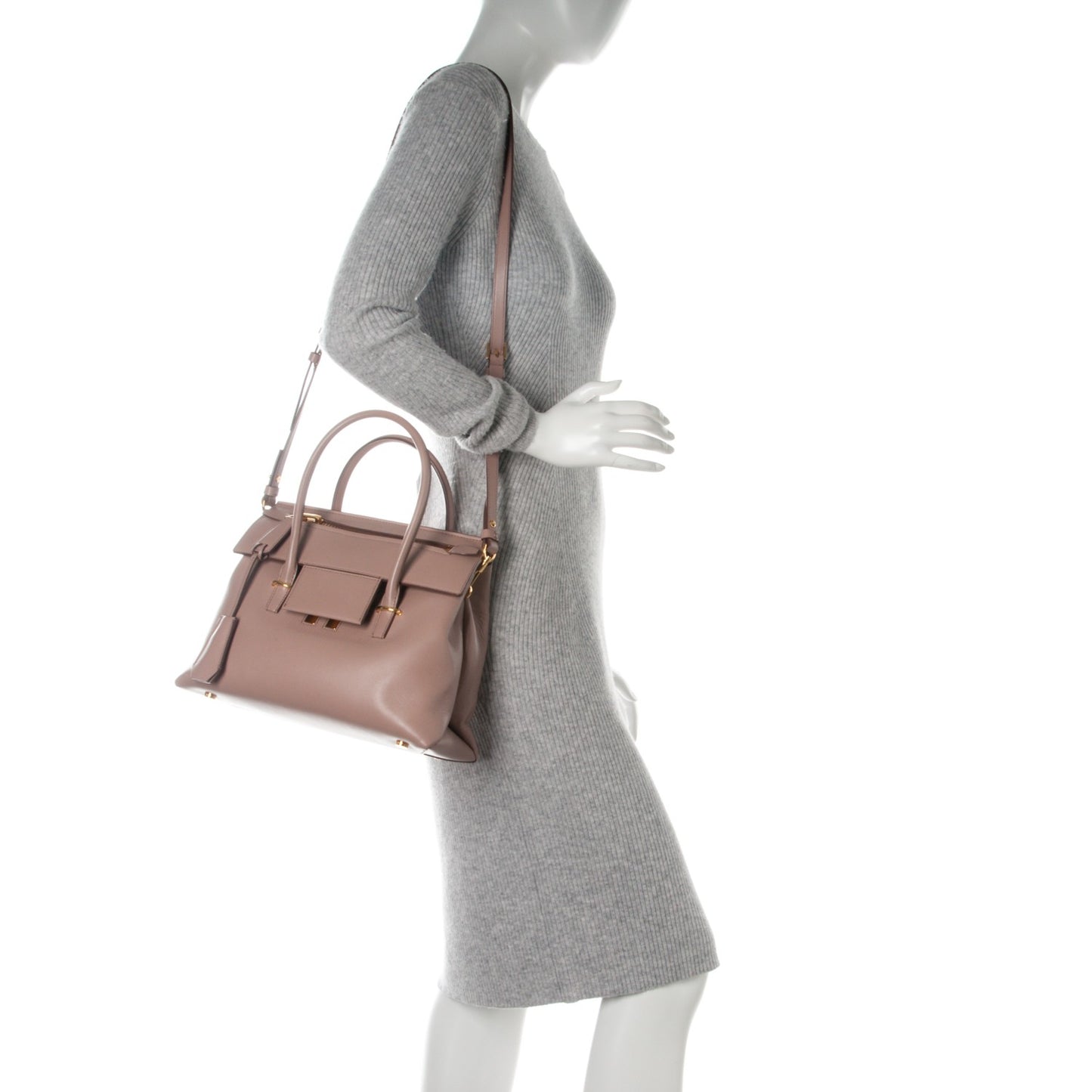 Smooth Calfskin Medium Icon Bag Blush Nude