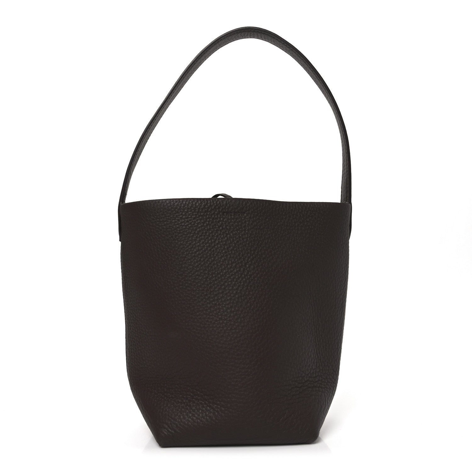 The Row Grained Calfskin Small N/S Park Tote Acajou 1 of 9