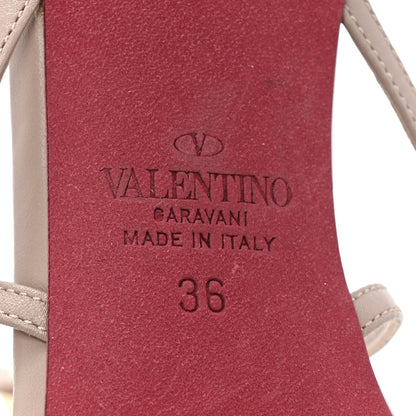 Valentino Garavani Calfskin Strappy Rockstud Ankle Strap Sandals 36 Rose Cannelle 6 of 9
