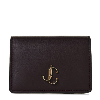 Jimmy Choo Calfskin Hanne Wallet Burgundy 1 of 8