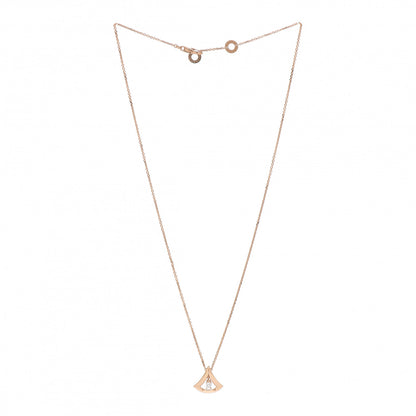 Bulgari 18K Rose Gold Diamond Divas' Dream Openwork Necklace 3 of 4