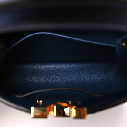 Louis Vuitton Ostrich Capucines Mini Indigo 4 of 8