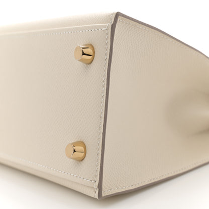 Hermes Epsom Kelly Sellier 25 Craie 10 of 11