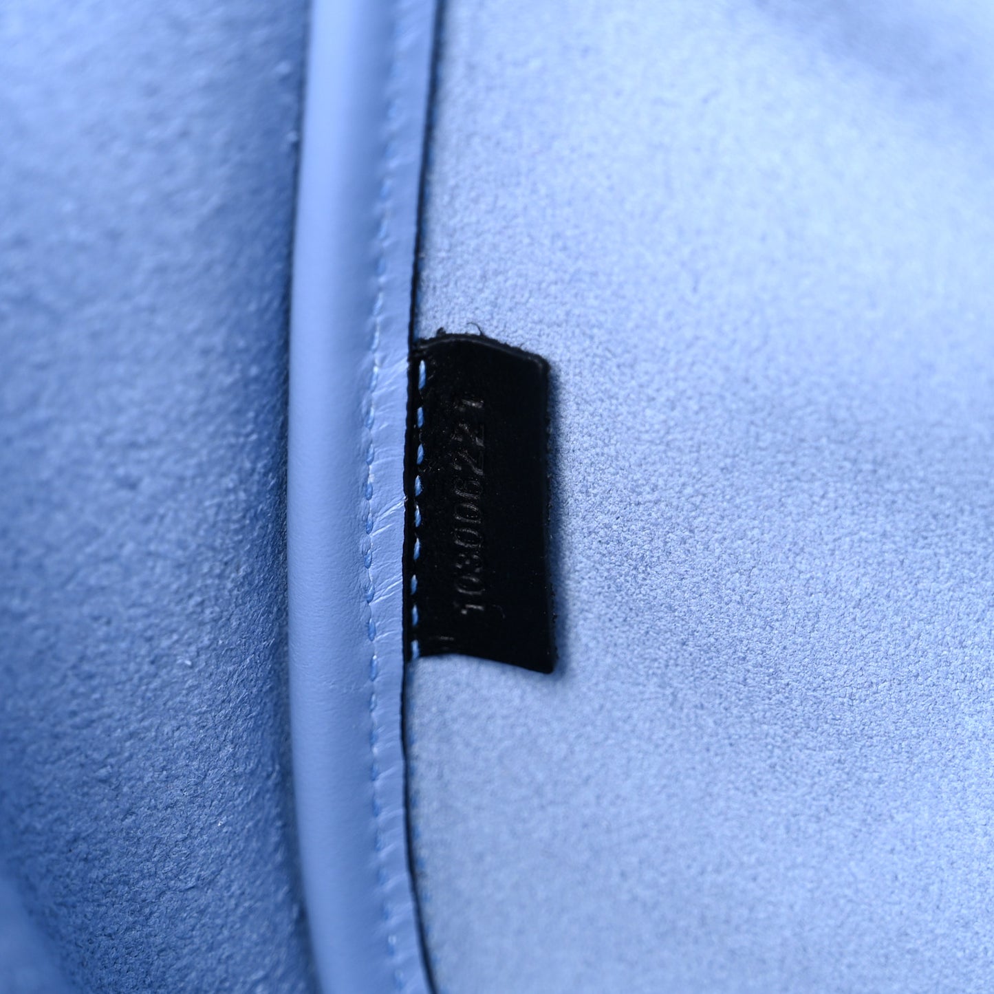 Calfskin Large Ruched Tote Sky Blue