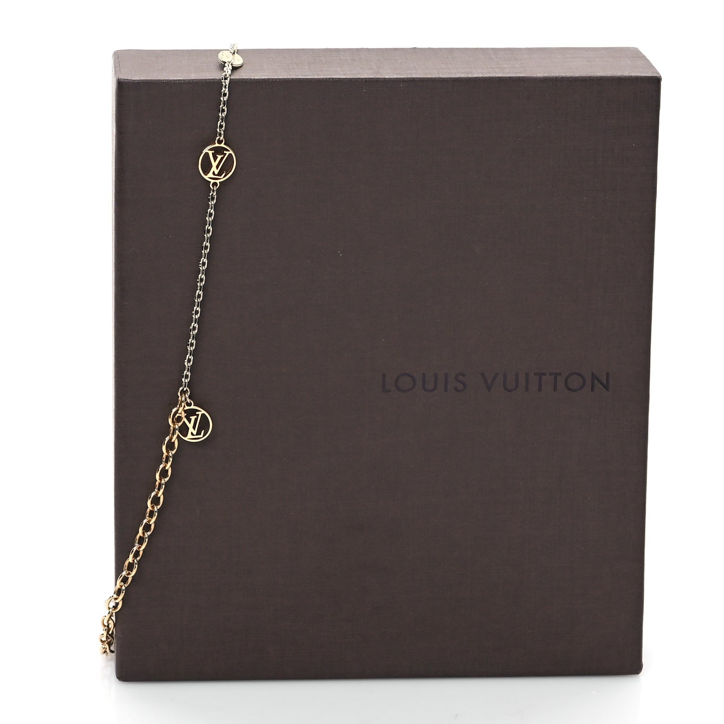 Logomania Sautoir Necklace Silver Gold