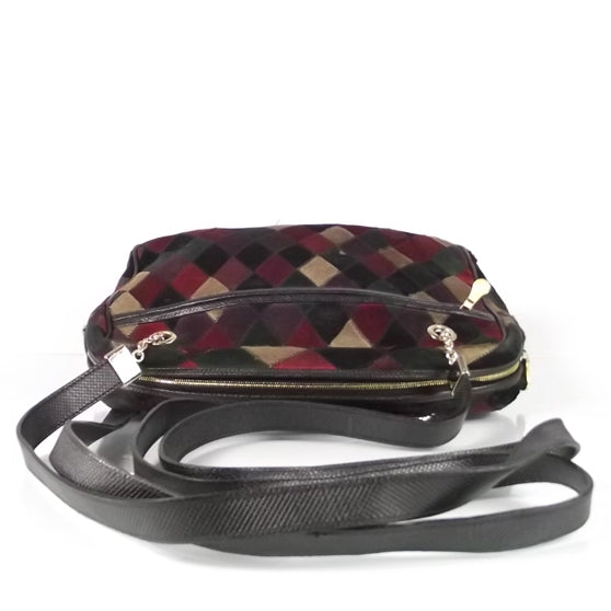 Bottega Veneta Pony Hair Suede Argyle Shoulder Bag 4 of 11