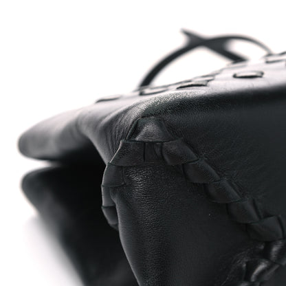 Bottega Veneta Calfskin Intrecciato Bag Black 9 of 17