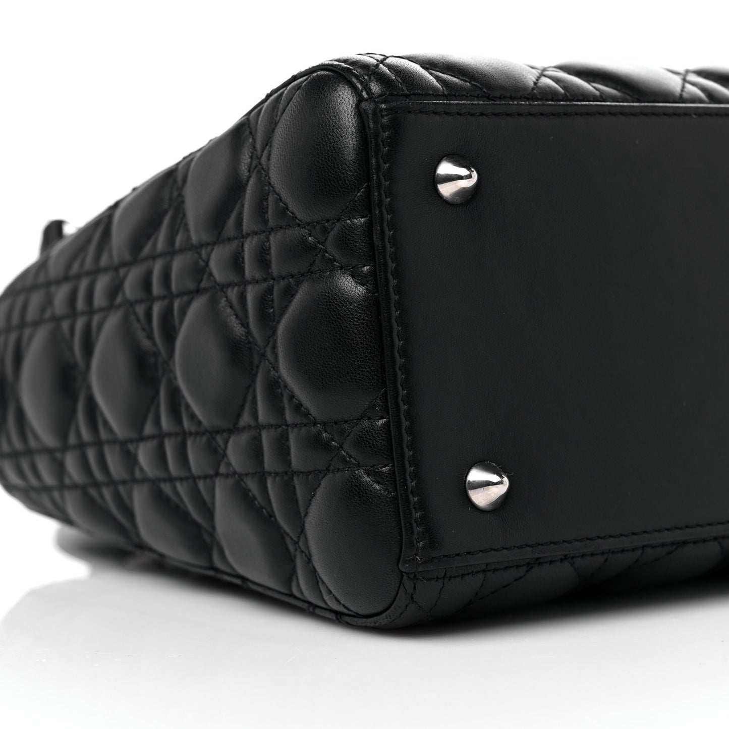 Lambskin Cannage Medium Lady Dior Black