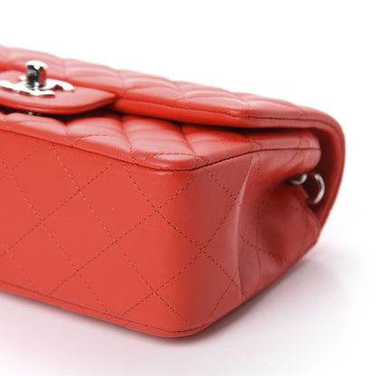 Chanel Lambskin Quilted Mini Rectangular Flap Red 7 of 11