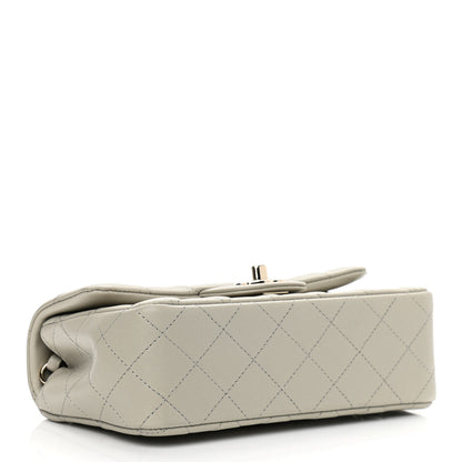Chanel Lambskin Quilted Mini Rectangular Flap Grey 4 of 10