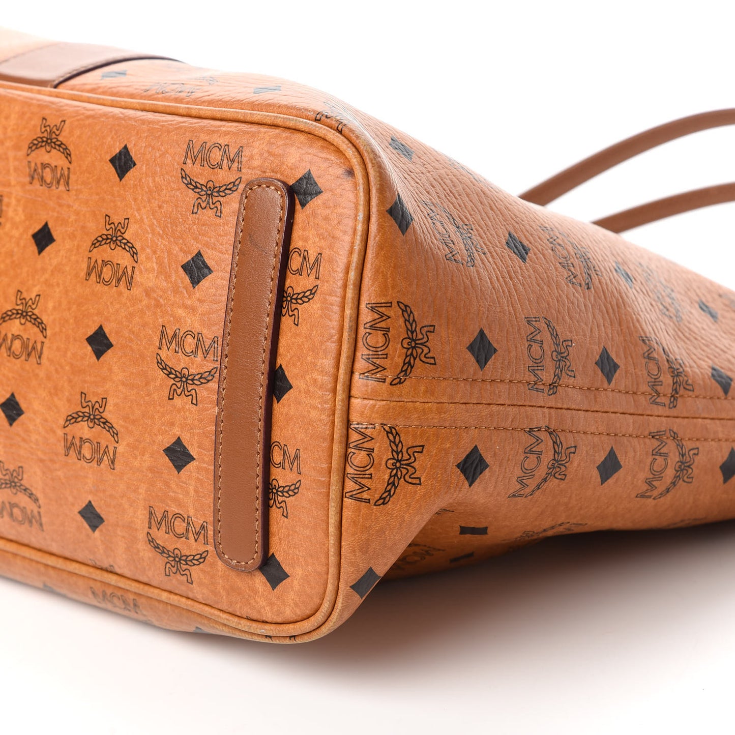 Visetos Medium Liz Reversible Shopper Tote Cognac