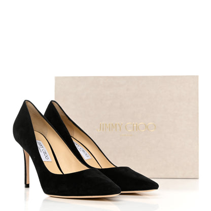 Jimmy Choo Suede Romy 85 Pumps 41 Black 9 of 9