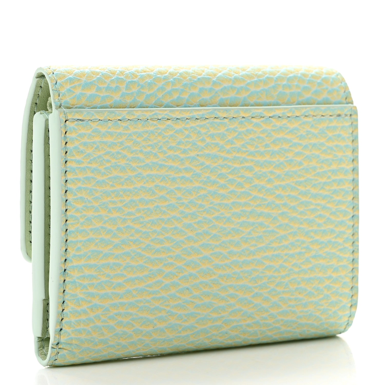 Louis Vuitton Taurillon Summer Stardust Capucines XS Wallet Vert D'Eau 3 of 7