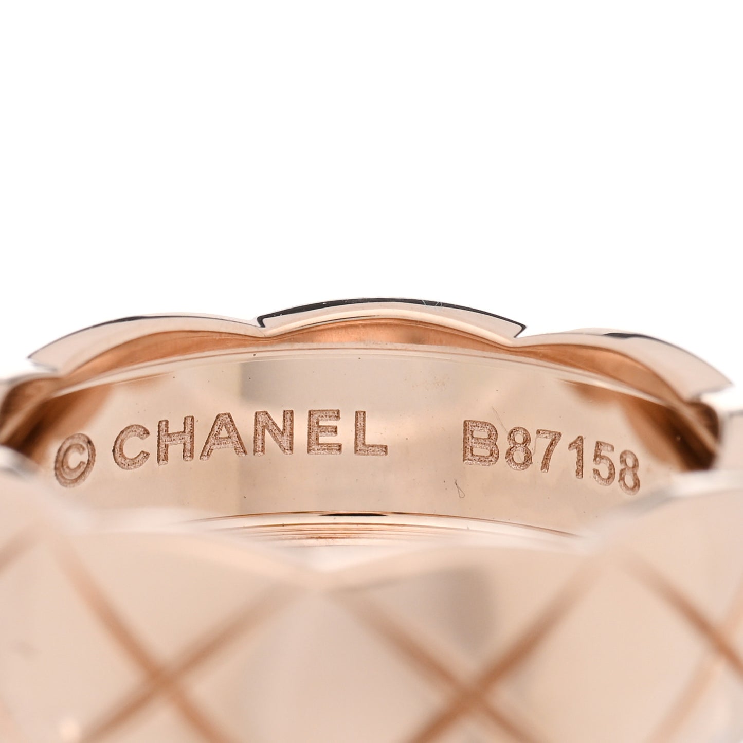 18K Beige Gold Small Coco Crush Ring 50 5.25