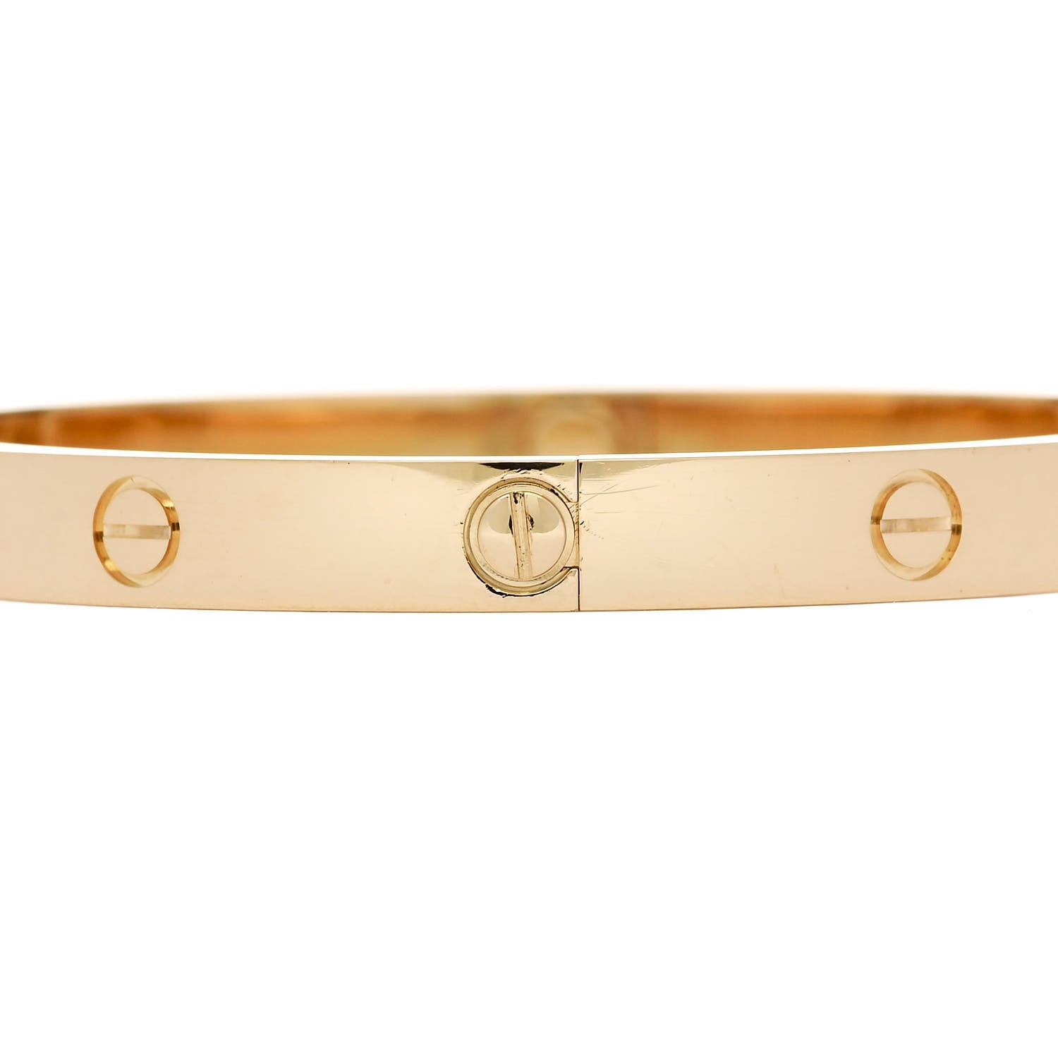 Cartier 18K Yellow Gold LOVE Bracelet 19 5 of 9