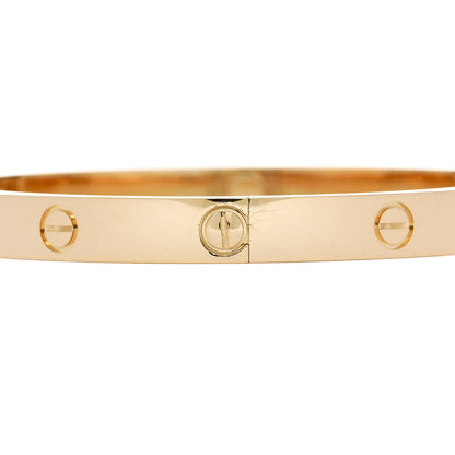 Cartier 18K Yellow Gold LOVE Bracelet 19 5 of 9