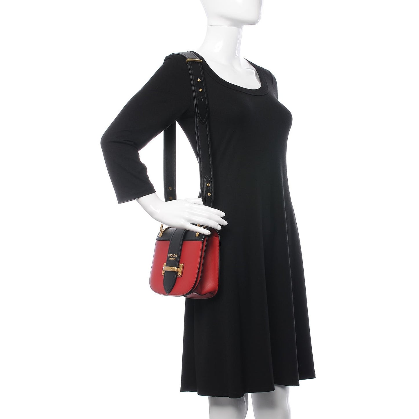 City Calf Saffiano Pionniere Bag Fuoco Black