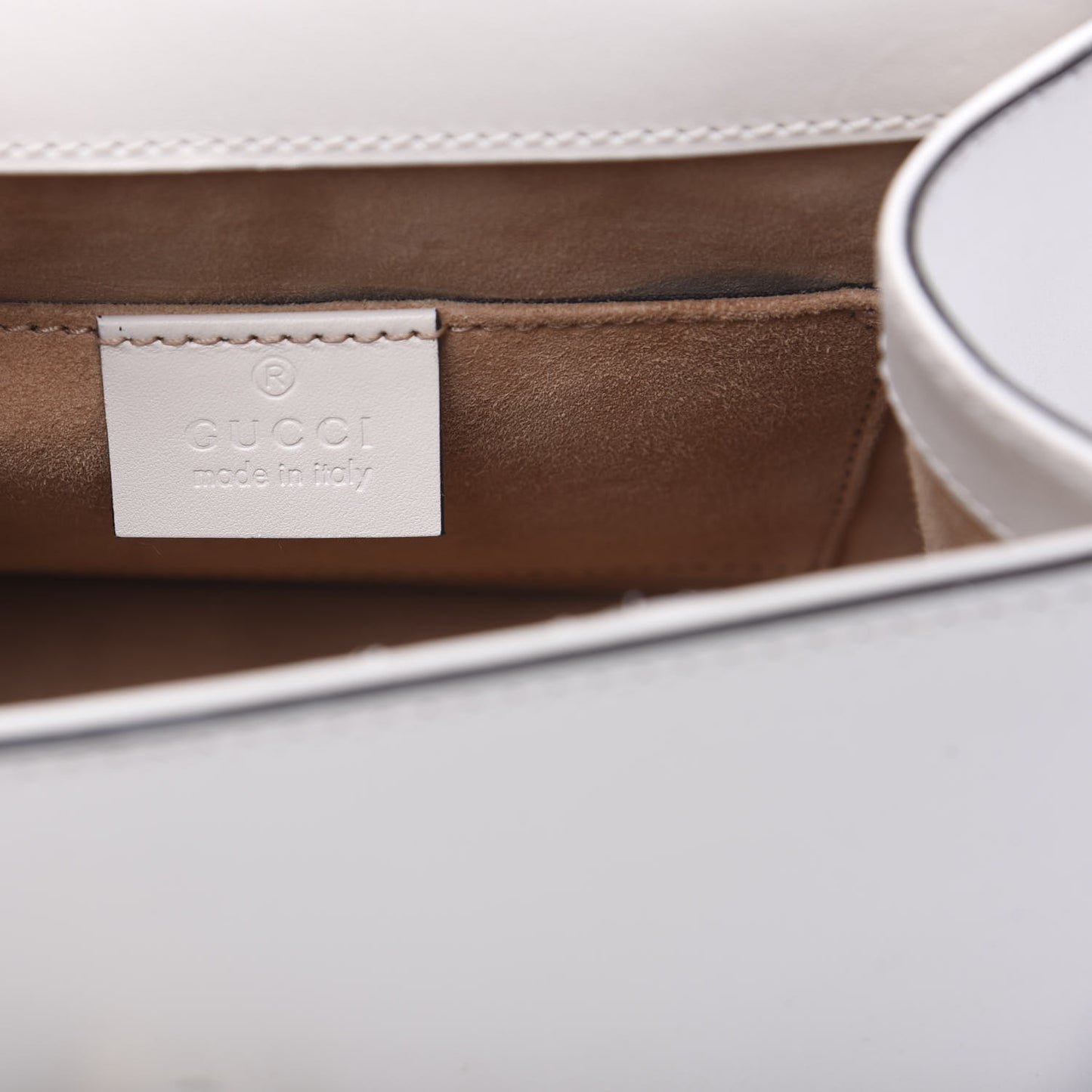 Calfskin Mini Sylvie Top Handle Bag White