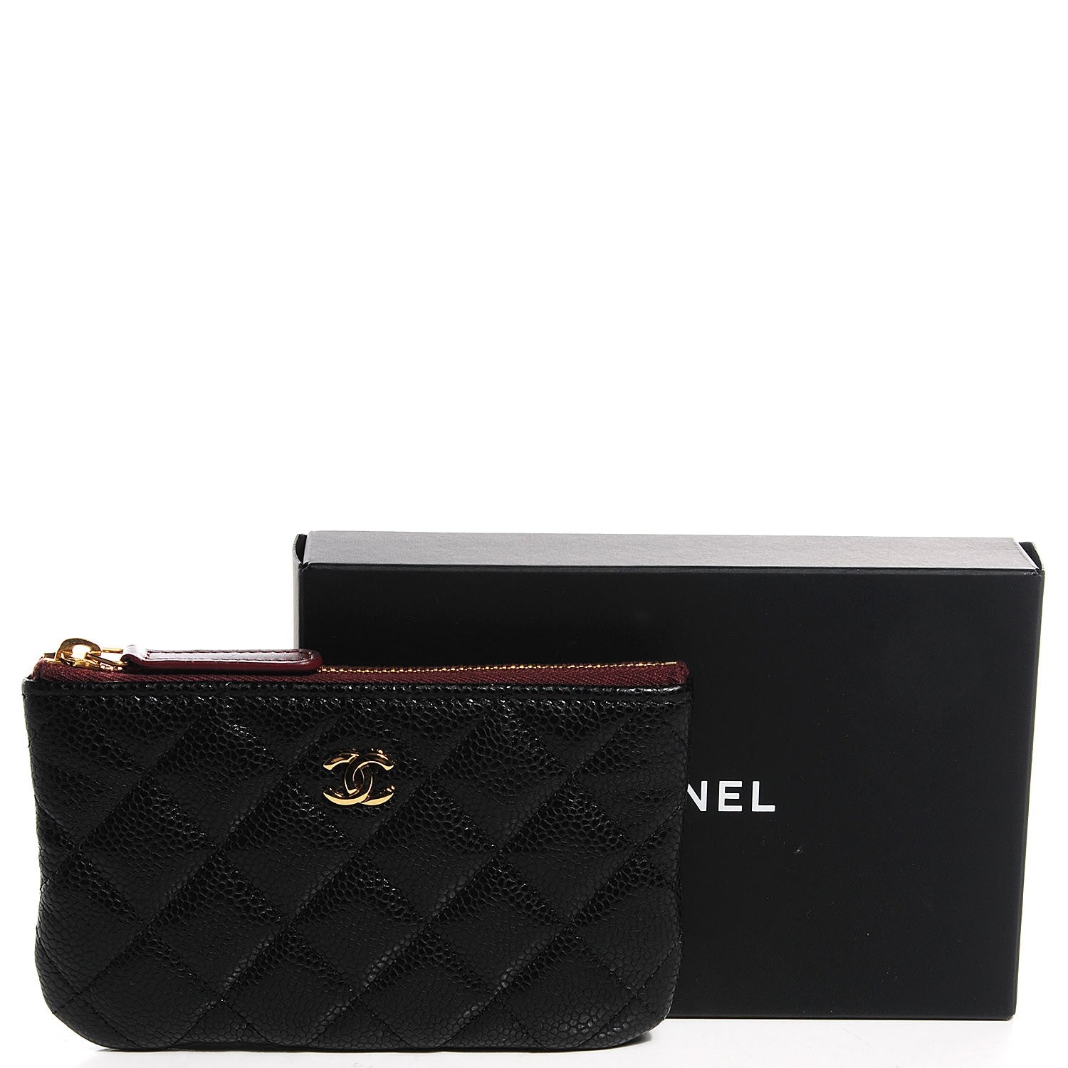 Chanel Caviar Quilted Coin Purse Case Black 5 of 8