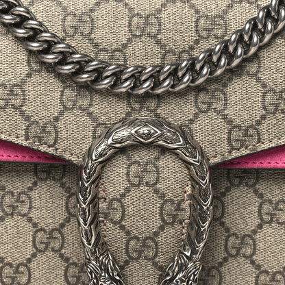 Gucci GG Supreme Monogram Small Dionysus Shoulder Bag Pink 8 of 12
