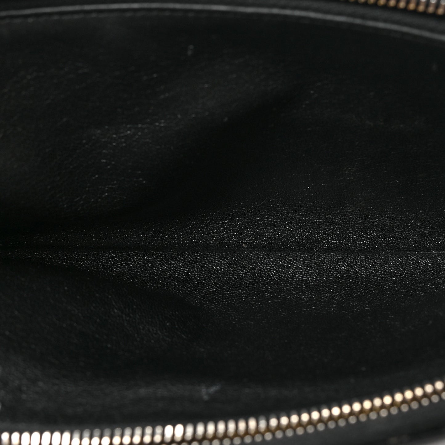 Grained Lambskin Quilted Mini Becky Double Zip Bag Black