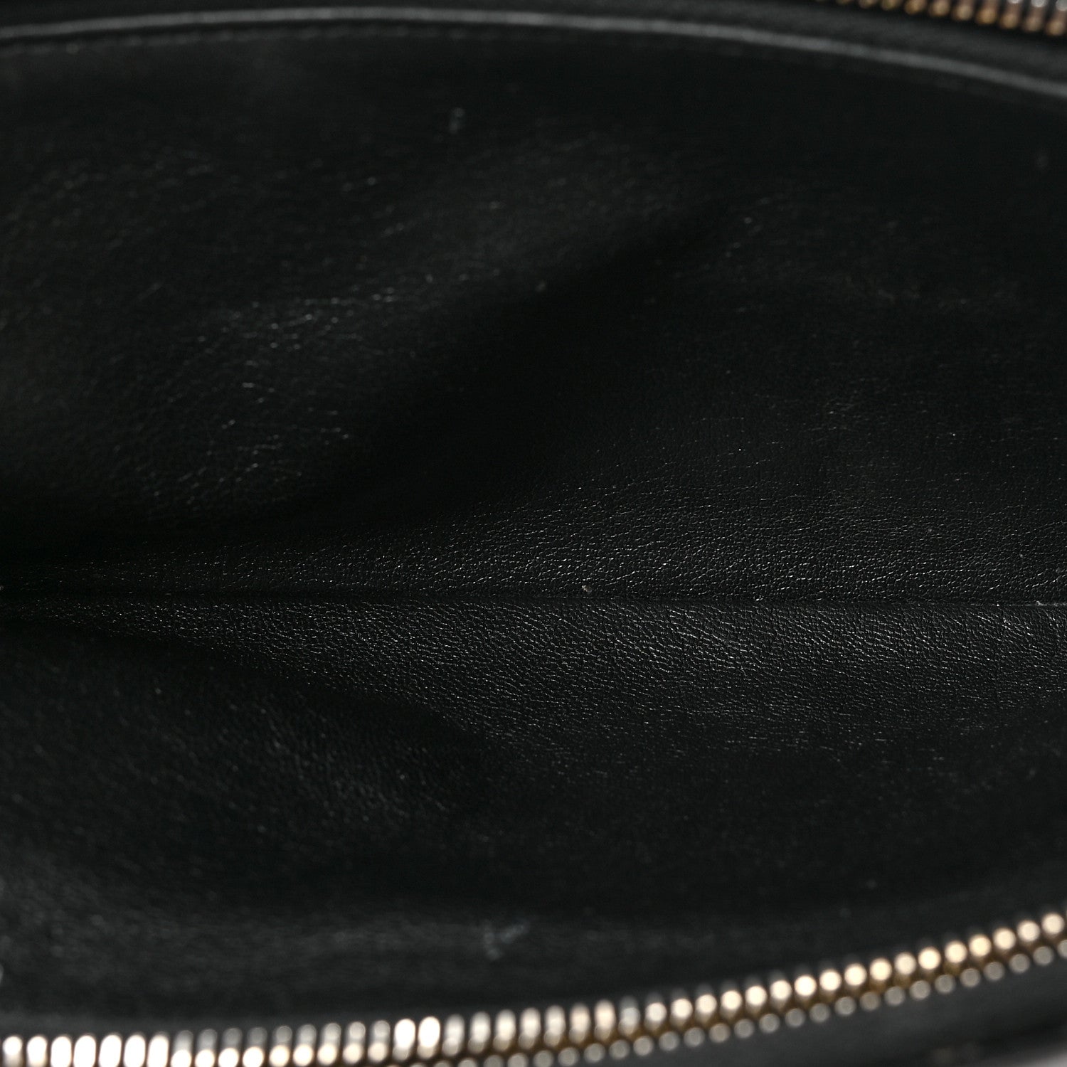 Saint Laurent Grained Lambskin Quilted Mini Becky Double Zip Bag Black 5 of 8