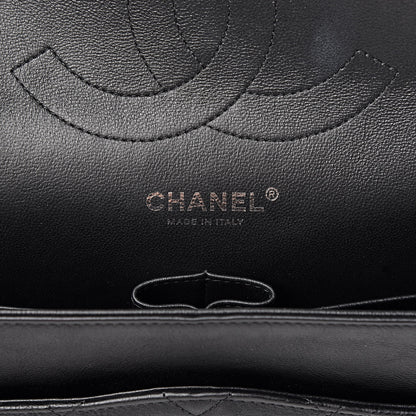 Chanel Crumpled Calfskin Quilted Jumbo Double Flap So Black 6 of 11
