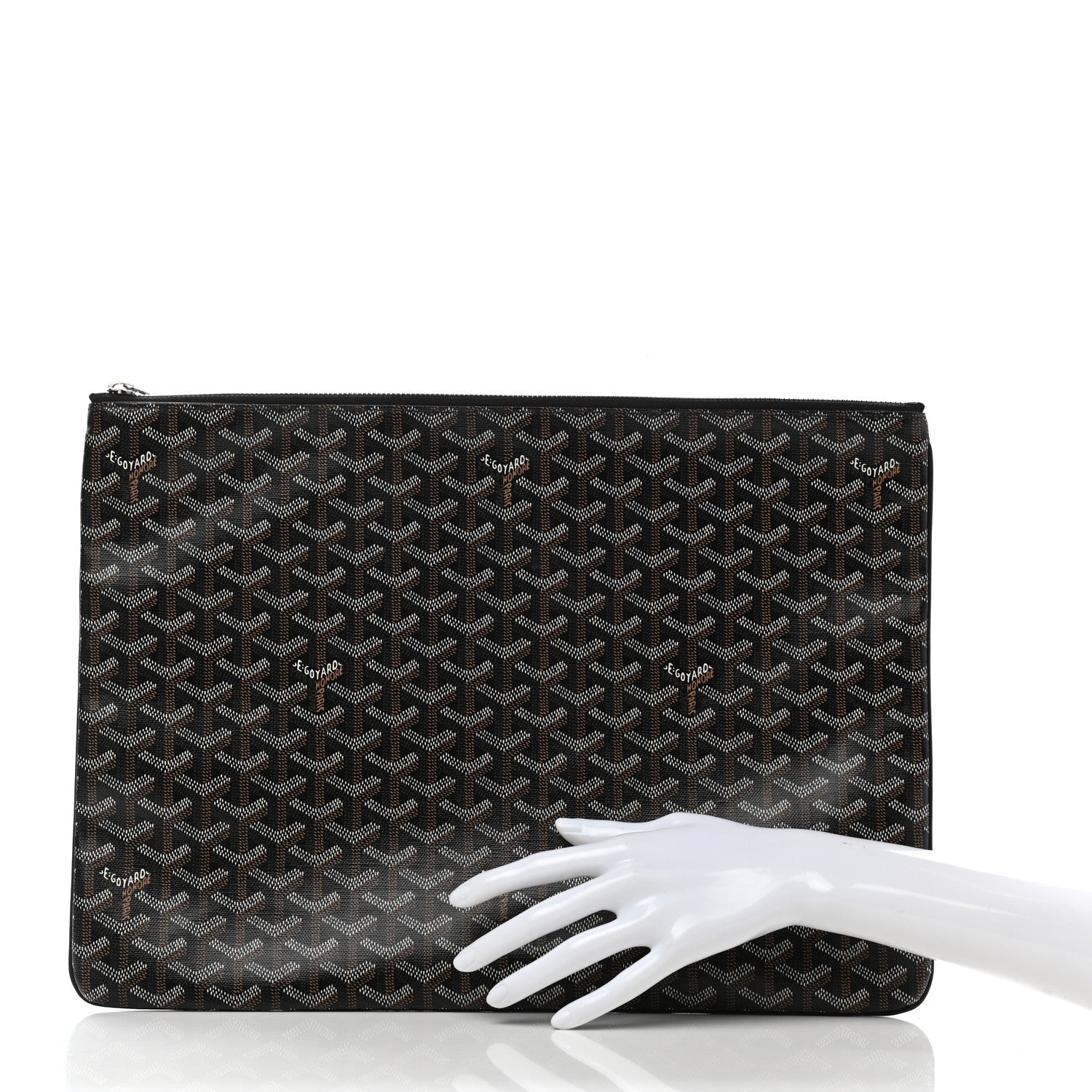 Goyard Goyardine Senat Pochette GM Black 2 of 7