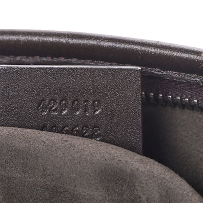 Gucci GG Supreme Monogram Small Zippered Tote Dark Brown 8 of 8