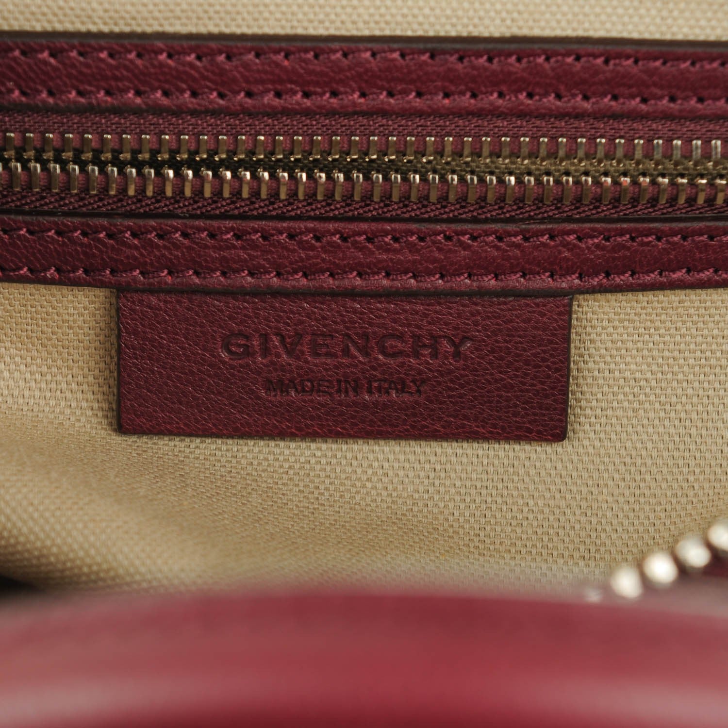 Givenchy Sugar Goatskin Small Antigona Wine 6 of 7