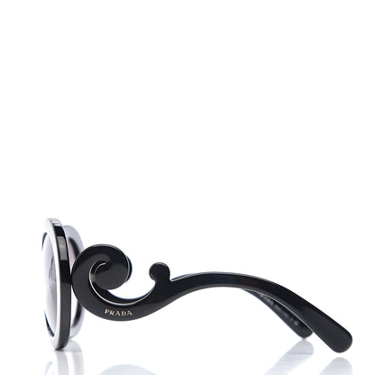 Prada Baroque Sunglasses SPR 27N Black 3 of 8
