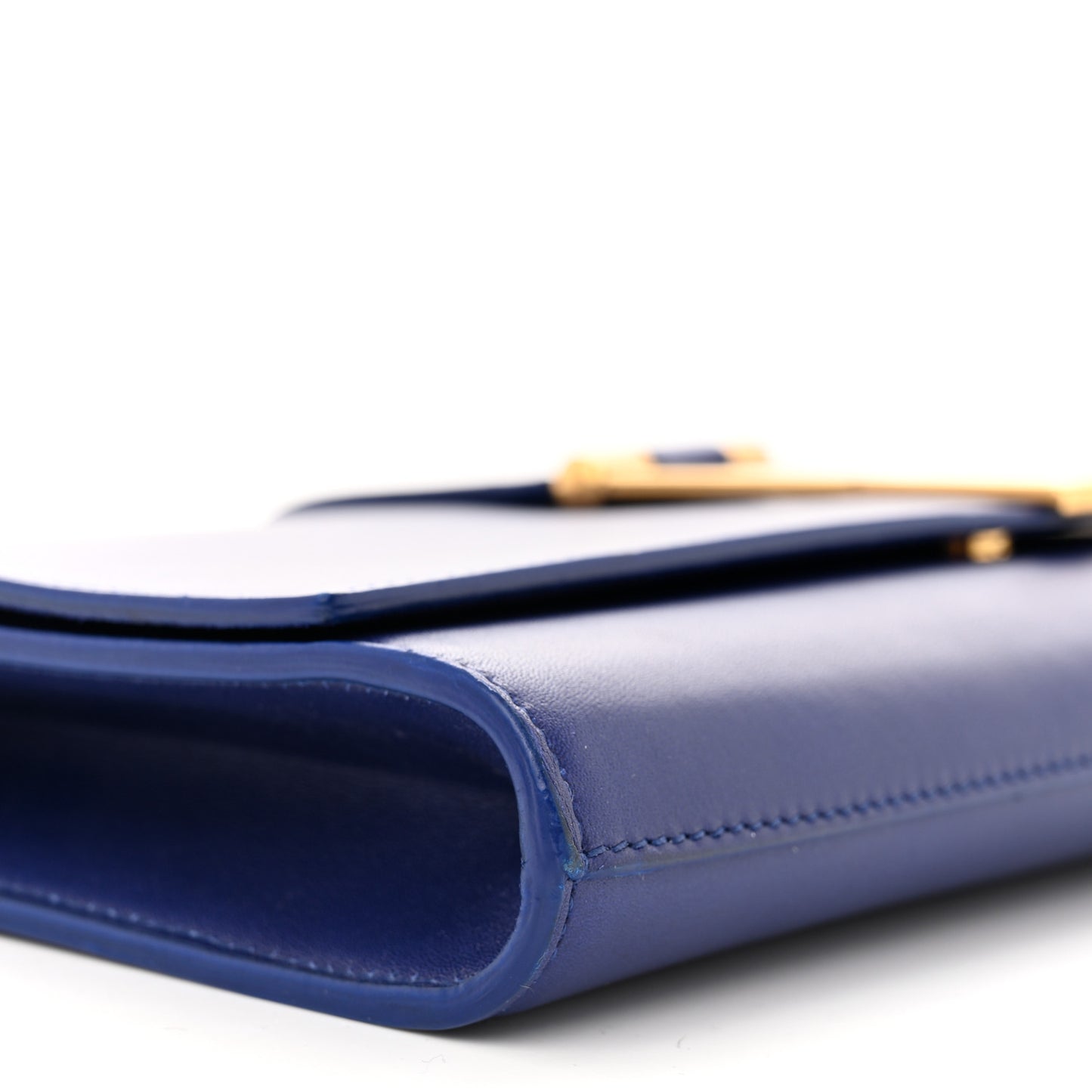 Calfskin Classic Y Ligne Clutch Royal Blue