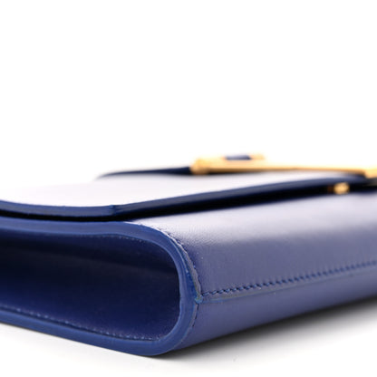 Saint Laurent Calfskin Classic Y Ligne Clutch Royal Blue 9 of 11