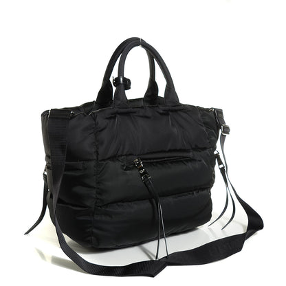 Prada Tessuto Nylon Bomber Tote Nero Black 6 of 18