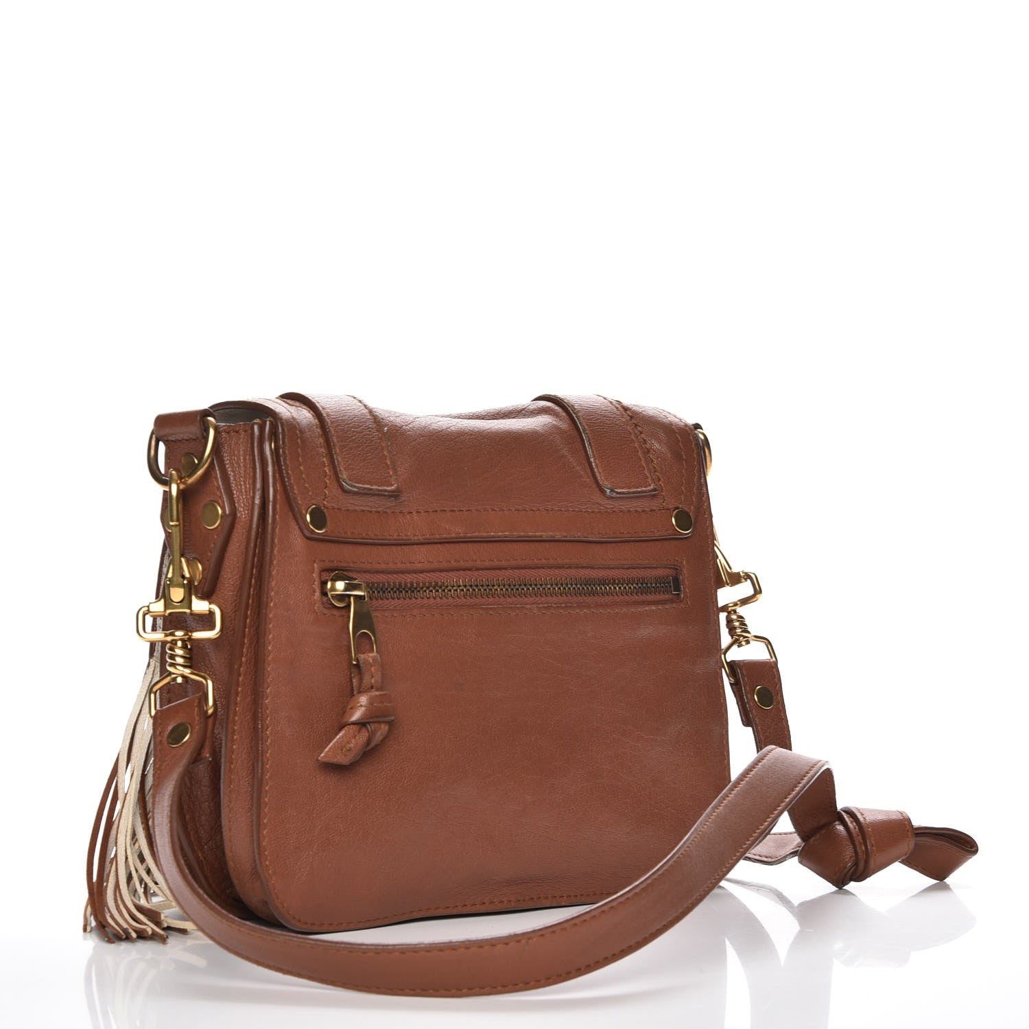 Proenza Schouler Lambskin Fringe PS1 Crossbody Pouch Dune 3 of 10