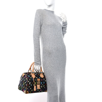 Louis Vuitton Monogram Multicolor Speedy 30 Black 2 of 9