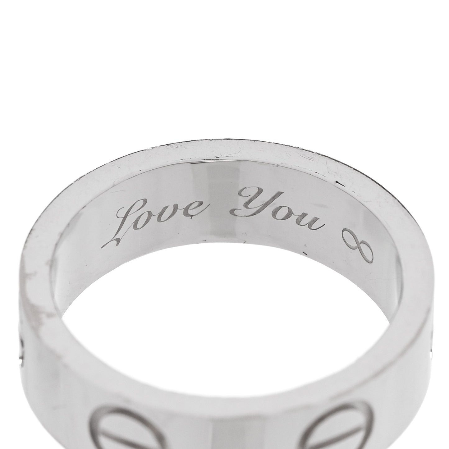 18K White Gold 5mm LOVE Ring 47 4