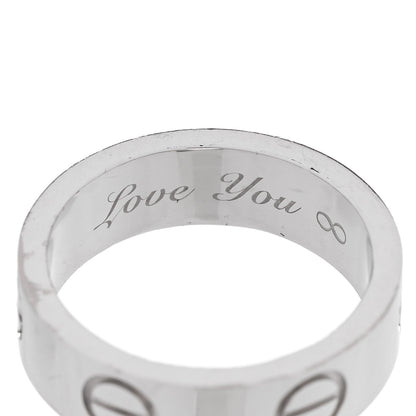 Cartier 18K White Gold 5mm LOVE Ring 47 4 4 of 6