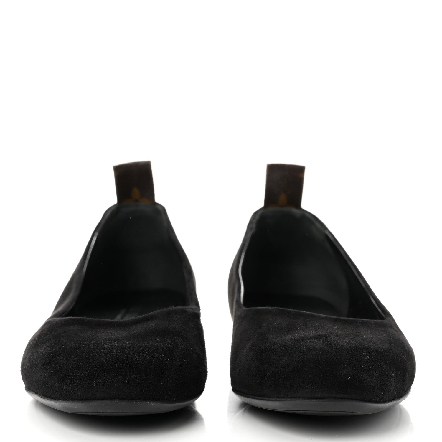 Louis Vuitton Suede Monogram Uniformes Ballet Flats 37 Black 2 of 8