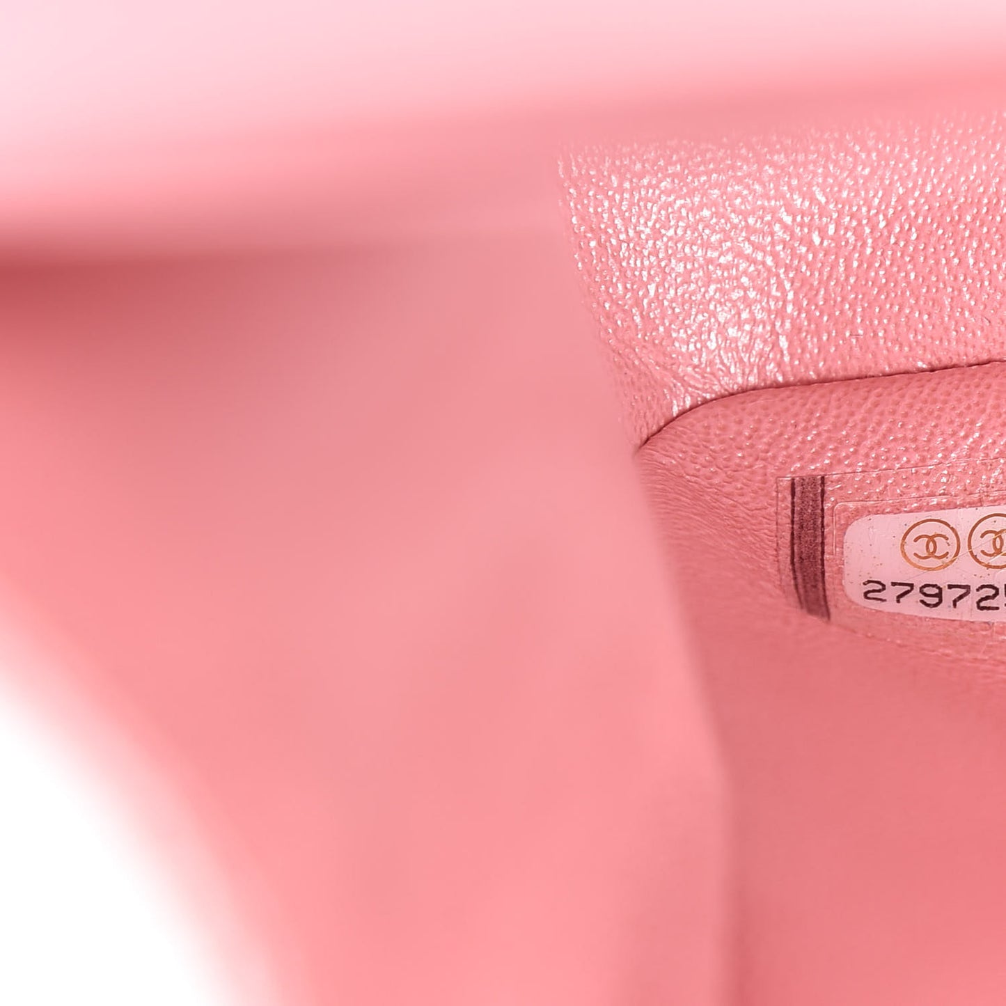 Iridescent Caviar Quilted Jumbo Double Flap Rose Pink