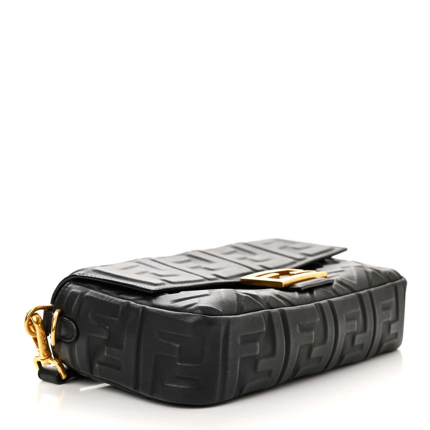 Nappa FF 1974 Embossed Baguette Black