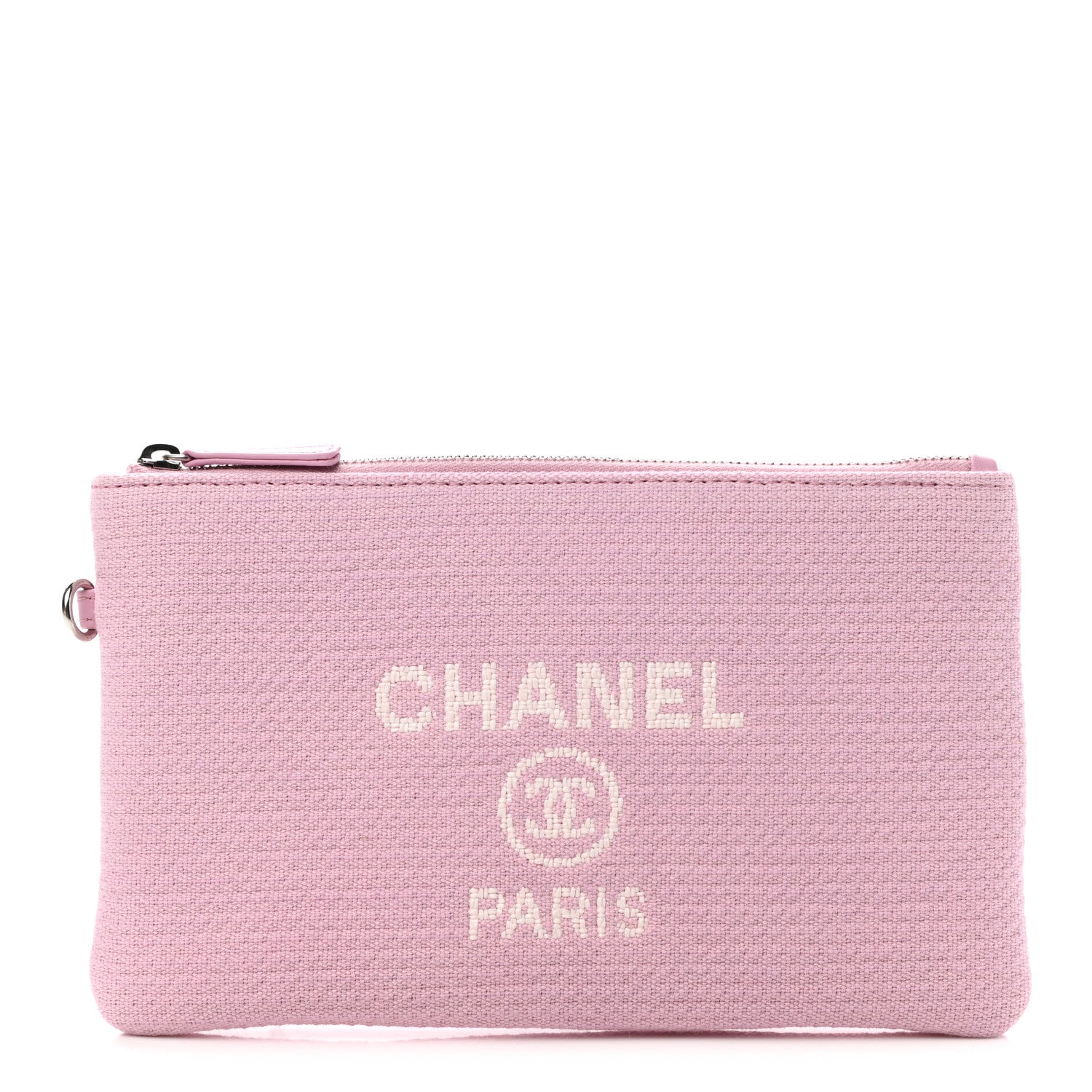Chanel Mixed Fibers Small Deauville Pouch Pink 1 of 6