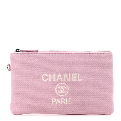 Chanel Mixed Fibers Small Deauville Pouch Pink 1 of 6