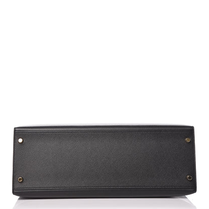 Hermes Epsom Kelly Sellier 35 Black 7 of 42