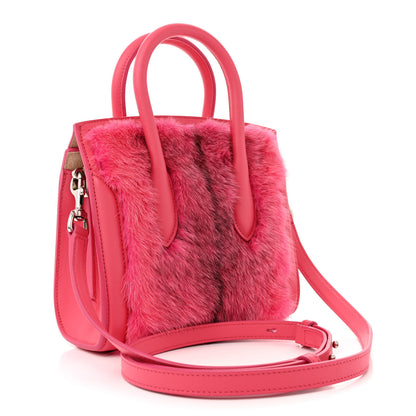 Alexander McQueen Fur Calfskin Mini Heroine 21 Pink 3 of 17