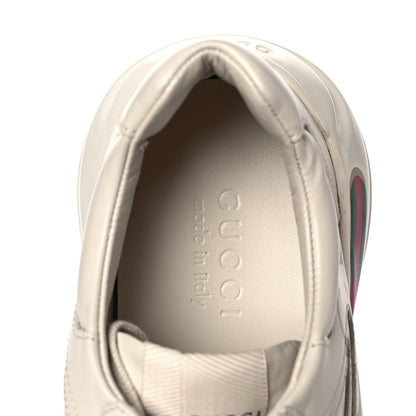 Gucci Calfskin Logo Mens Rhyton Sneakers 6 Ivory 7 of 8