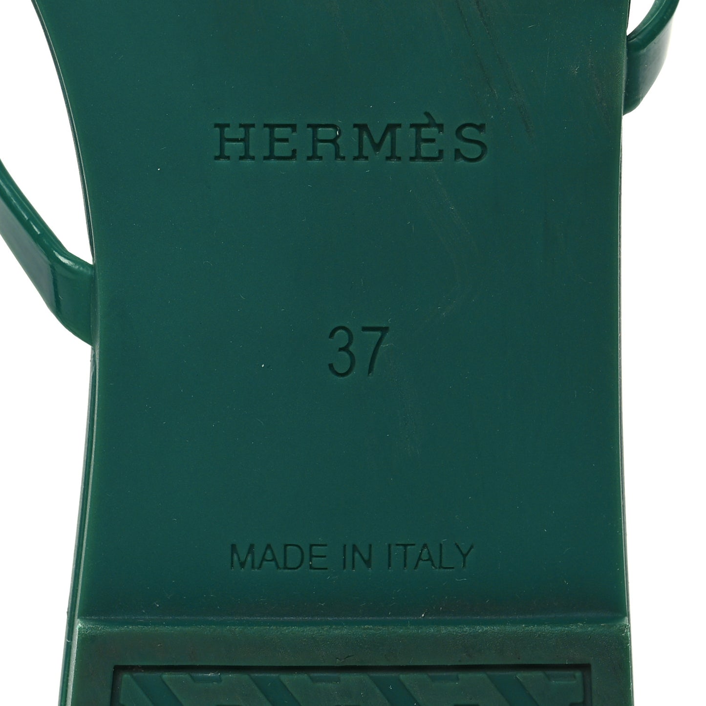 Rubber Chaine d'Ancre Rivage Sandals 38 Vert d'Ete