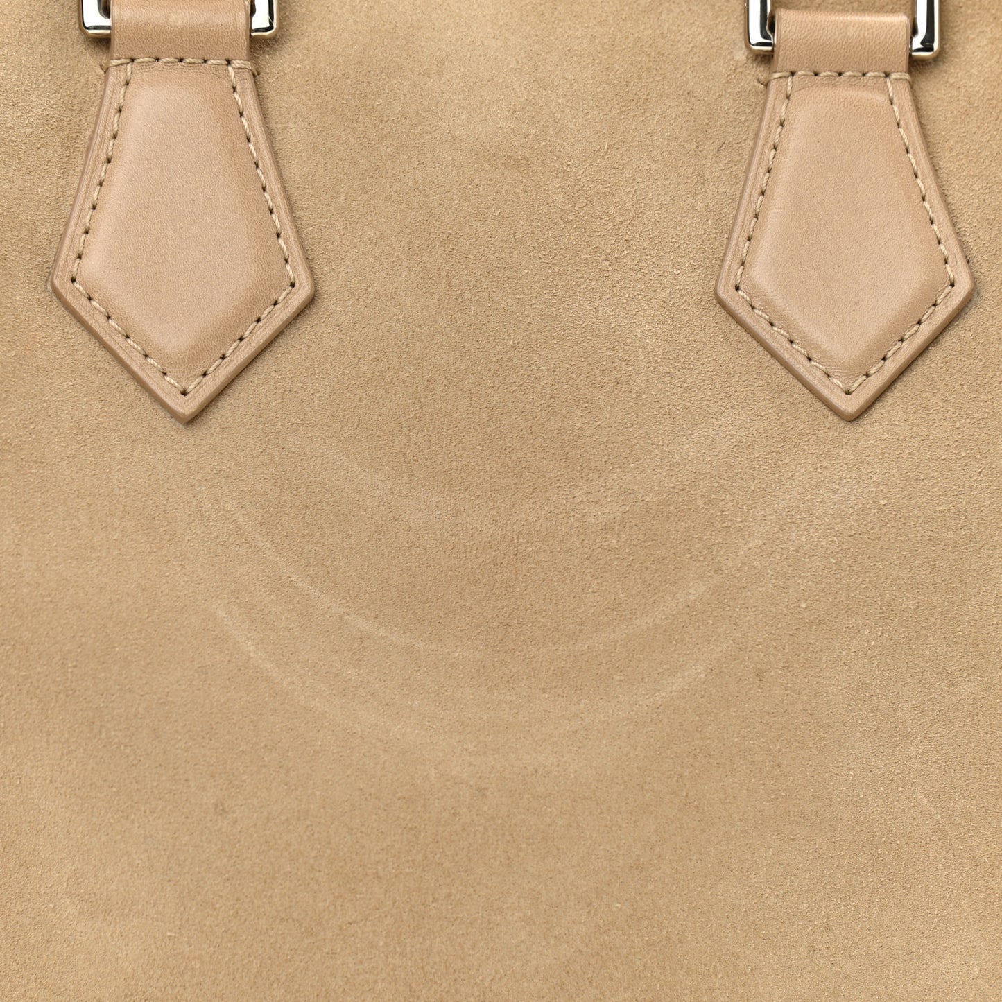 Suede Cubic Illusion Fleur Speedy Cube PM Beige